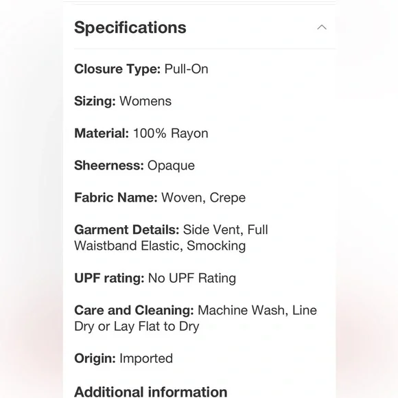 Women's Smocked Waist Side Slit Cover Up Pants - Multi Tropical
Floral Print - Picture 8 of 8